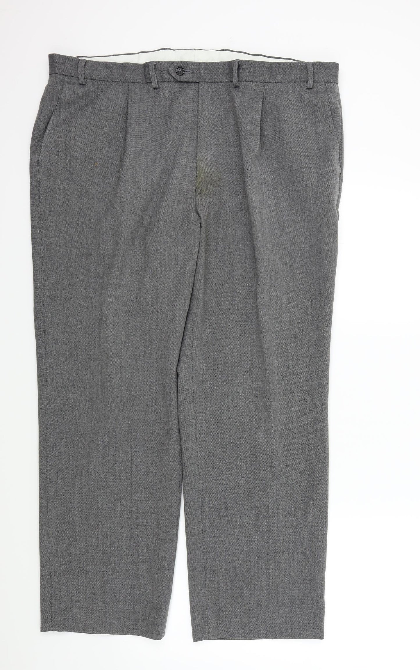 m&s Mens Grey   Trousers  Size 42 L28 in