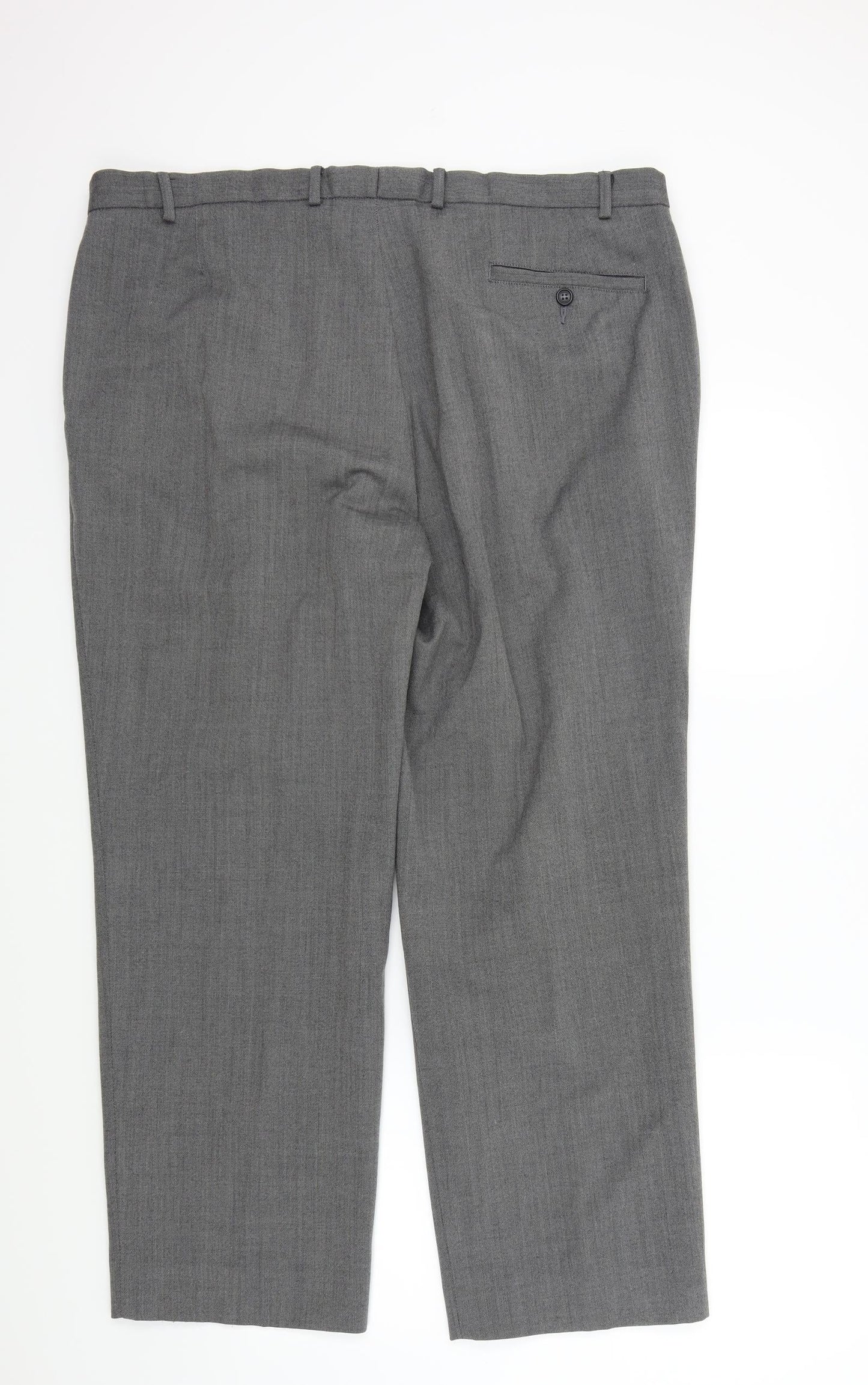 m&s Mens Grey   Trousers  Size 42 L28 in