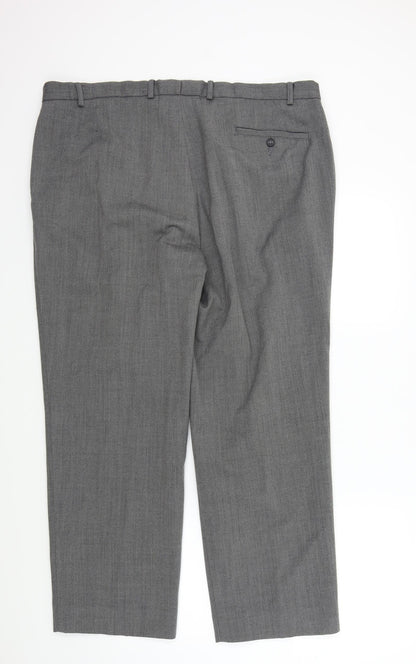 m&s Mens Grey   Trousers  Size 42 L28 in