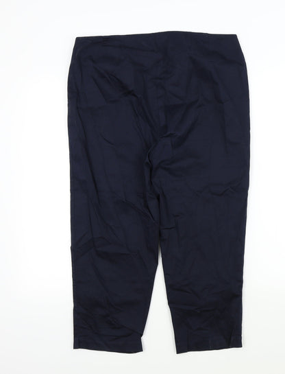 M&S Womens Blue   Trousers  Size 14 L21 in