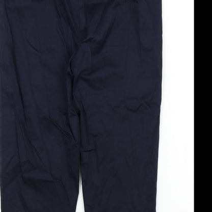 M&S Womens Blue   Trousers  Size 14 L21 in