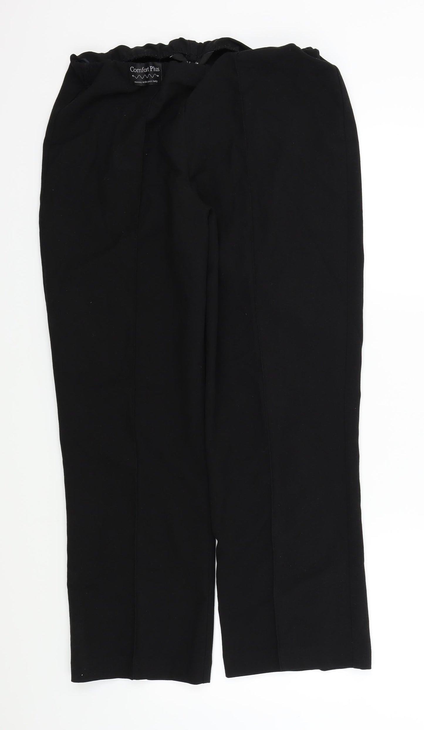 Womens UK Size 12 Mia Moda Regular Fit Sweatpants Black Trousers