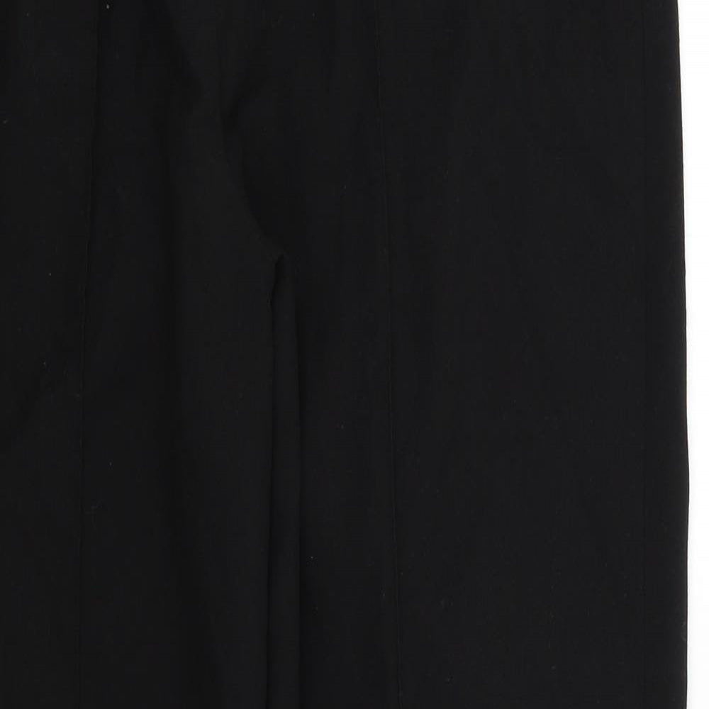 Womens UK Size 12 Mia Moda Regular Fit Sweatpants Black Trousers