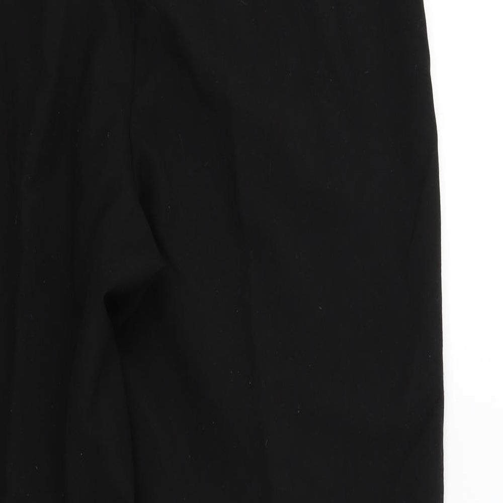 Womens UK Size 12 Mia Moda Regular Fit Sweatpants Black Trousers