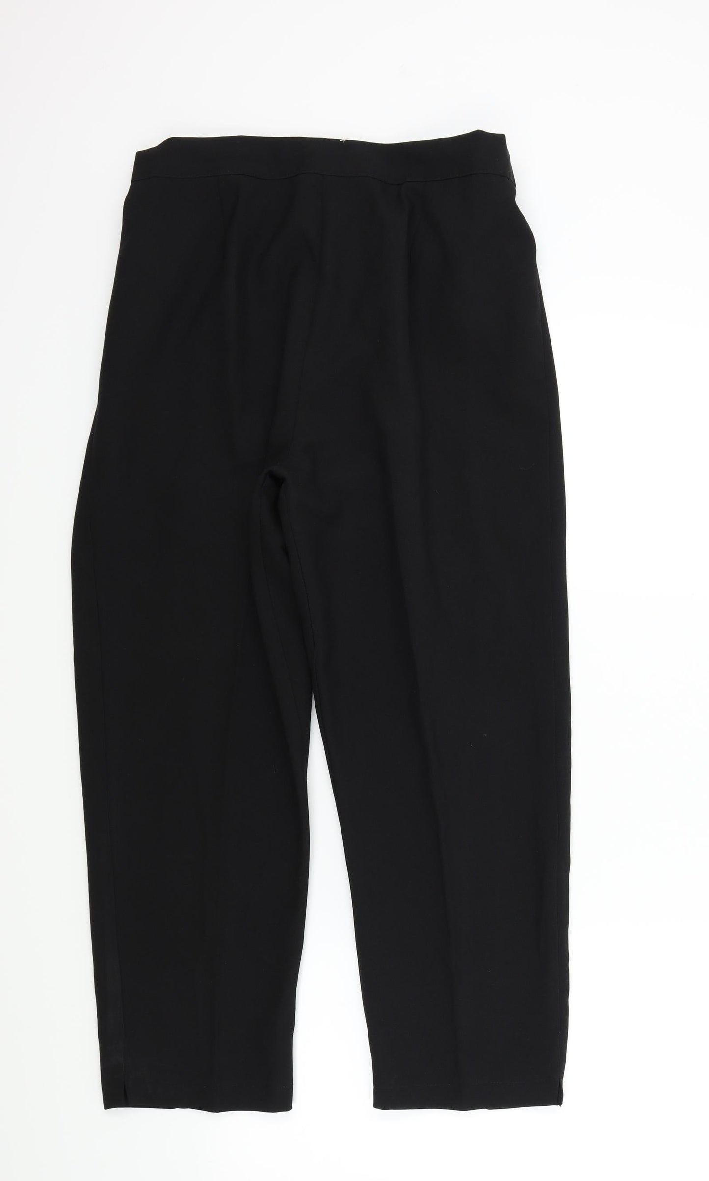 Womens UK Size 20 in Preworn Regular Fit  Black Trousers