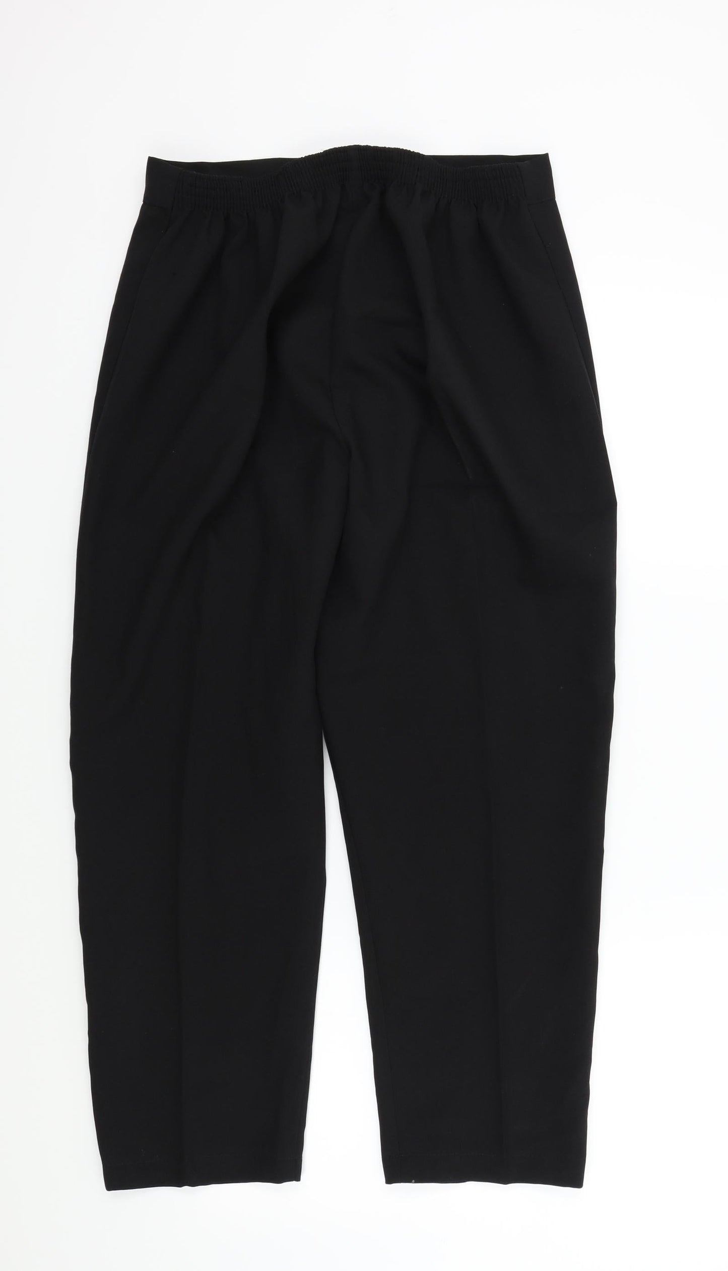 Womens UK Size 20 in Preworn Regular Fit  Black Trousers
