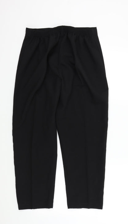Womens UK Size 20 in Preworn Regular Fit  Black Trousers