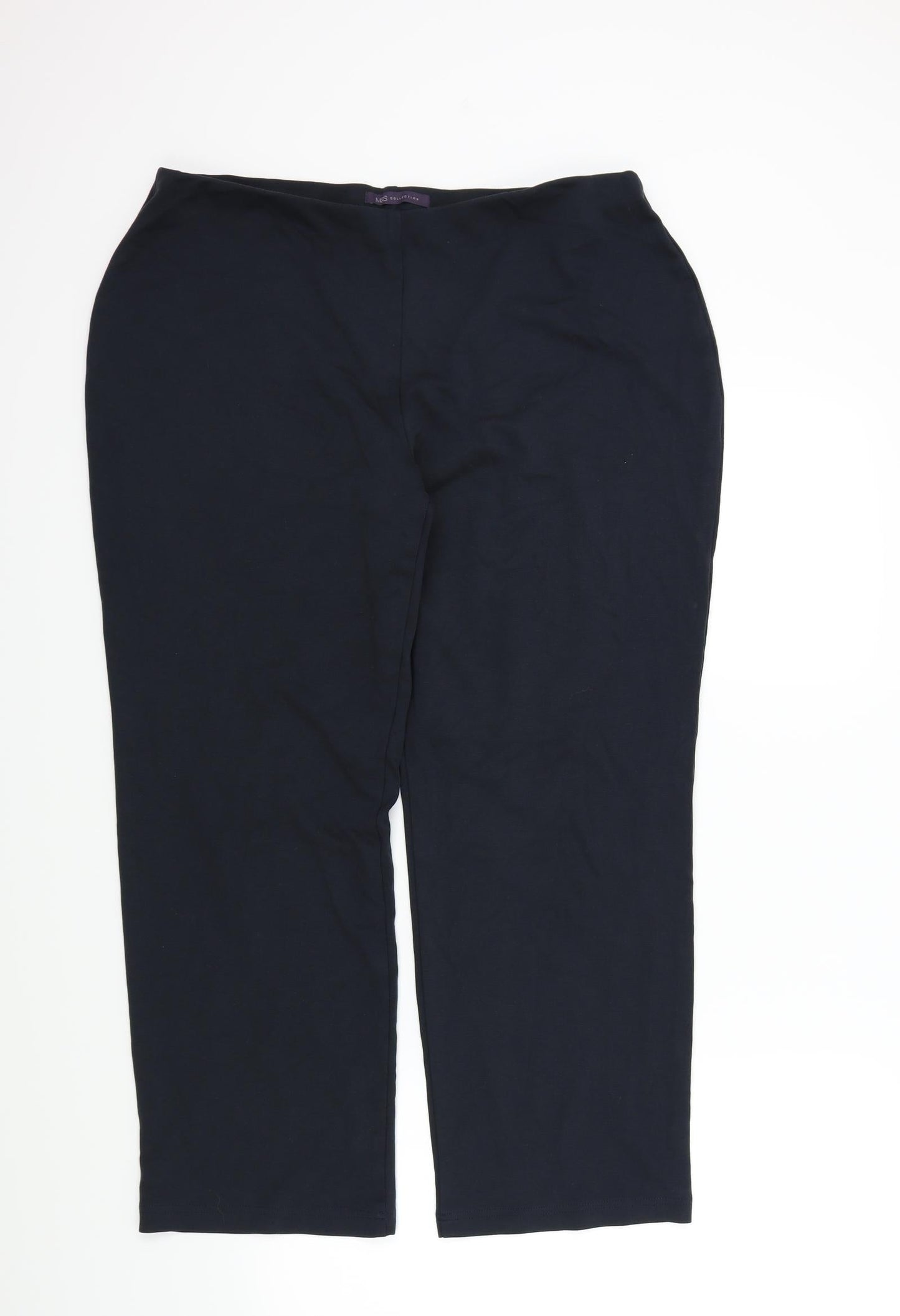 M&S Mens Blue   Trousers  Size 18 L36 in
