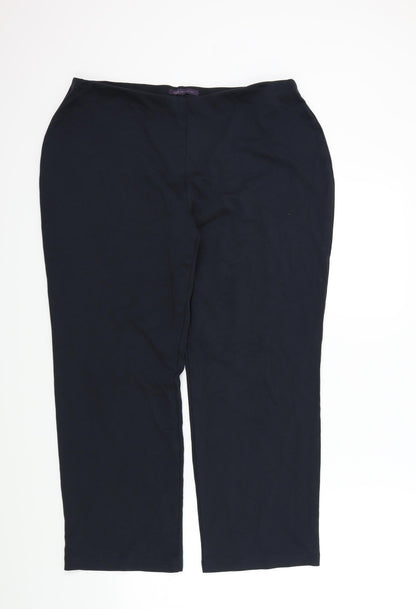 M&S Mens Blue   Trousers  Size 18 L36 in