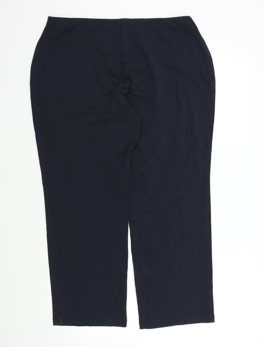 M&S Mens Blue   Trousers  Size 18 L36 in
