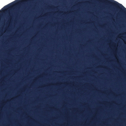 Ceader wood state Mens Blue   Pullover Jumper Size L  - shirt collar insert