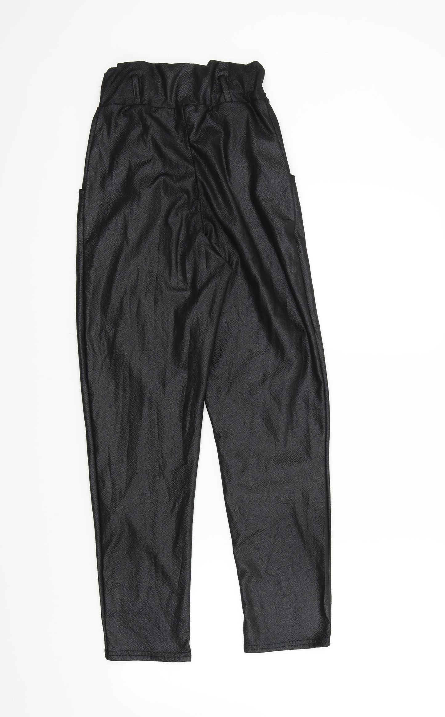 Womens UK Size 6 PRETTYLITTLETHING Regular Fit  Black Trousers