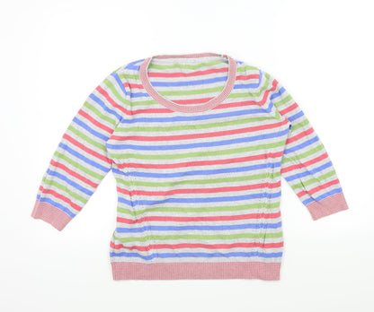 Per Una Womens Multicoloured Striped  Pullover Jumper Size 12