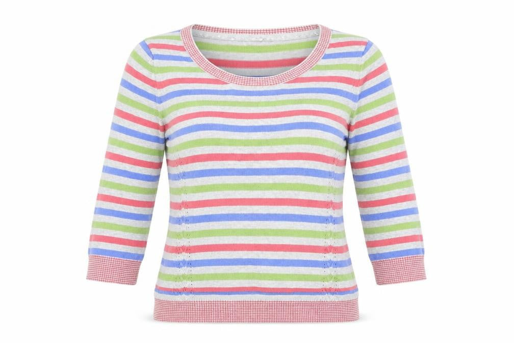 Per Una Womens Multicoloured Striped  Pullover Jumper Size 12