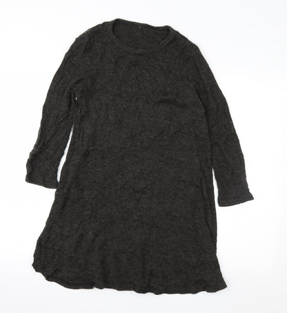 Preworn Womens Grey   Jumper Dress  Size S
