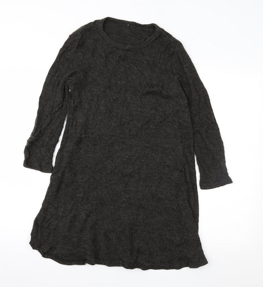 Preworn Womens Grey   Jumper Dress  Size S