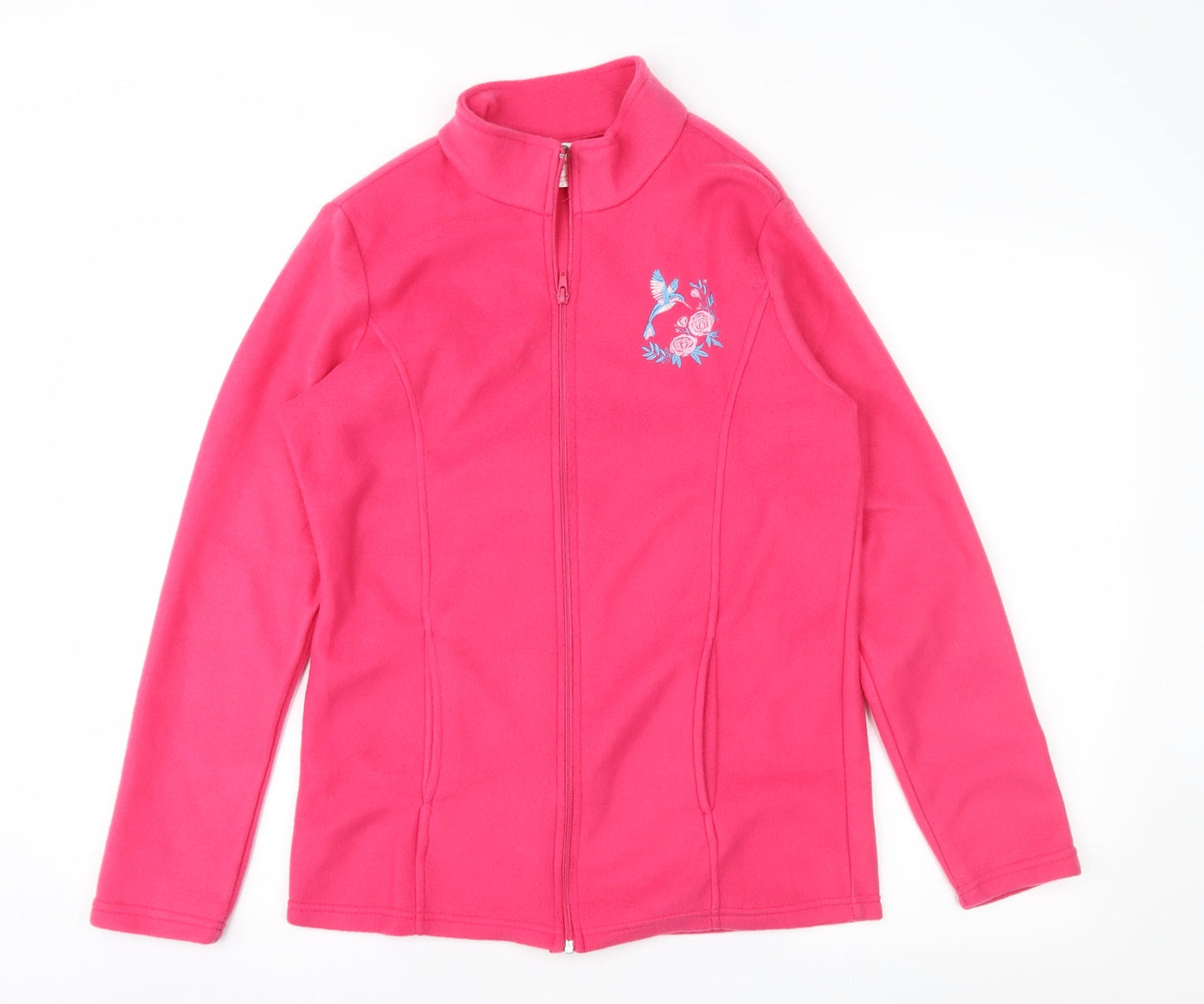 Alison Vallie Womens Pink  Fleece Jacket  Size S