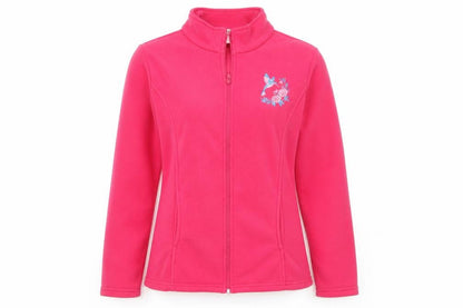 Alison Vallie Womens Pink  Fleece Jacket  Size S