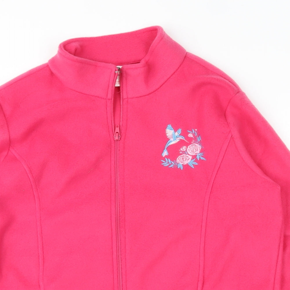 Alison Vallie Womens Pink  Fleece Jacket  Size S