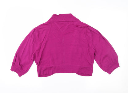 Planet Womens Purple   Cardigan Jumper Size M