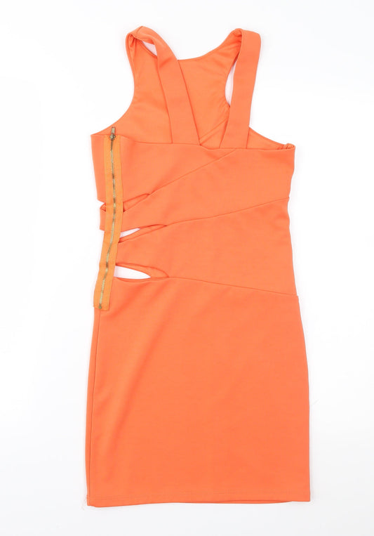 Miss Selfridge Womens Orange   Sheath  Size 8
