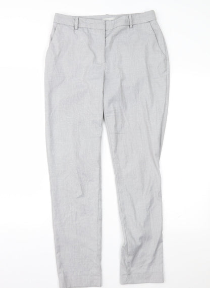 Womens UK Size 8 H&M Regular Fit  Grey Trousers