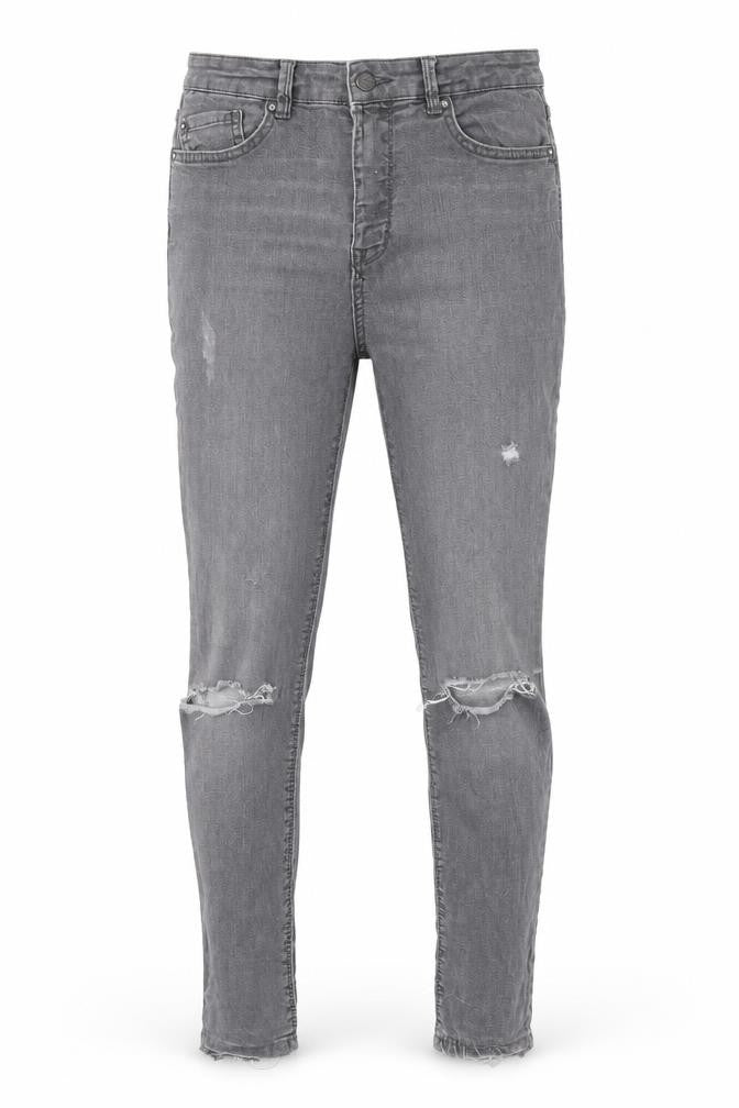 Womens UK Size 8 Pull&Bear Regular Fit Skinny Grey Jeans