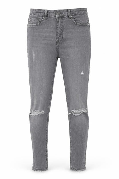 Womens UK Size 8 Pull&Bear Regular Fit Skinny Grey Jeans