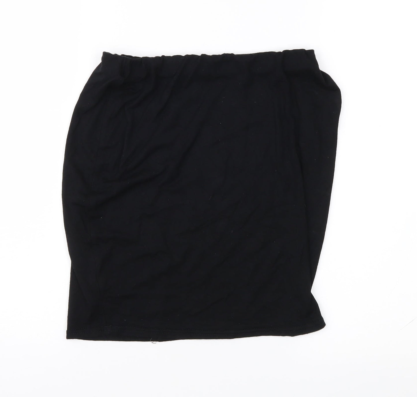 Boohoo Womens Black   Straight & Pencil Skirt Size 8