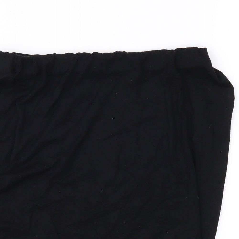 Boohoo Womens Black   Straight & Pencil Skirt Size 8