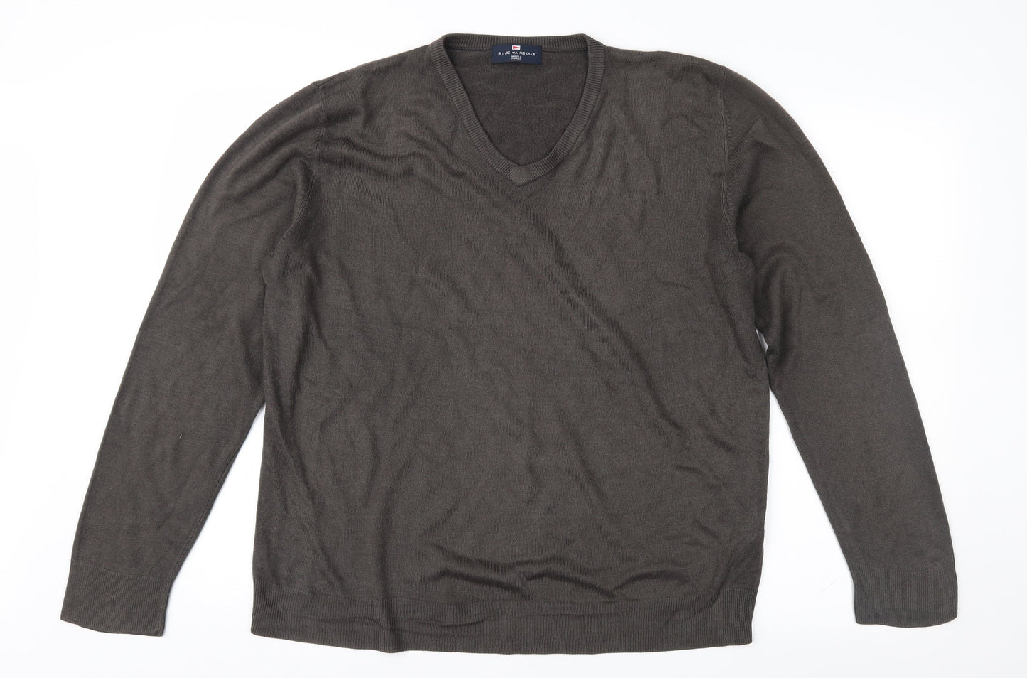 Blue Harbour Mens Brown   Pullover Jumper Size L