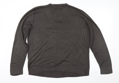 Blue Harbour Mens Brown   Pullover Jumper Size L