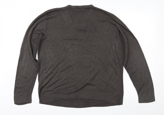 Blue Harbour Mens Brown   Pullover Jumper Size L