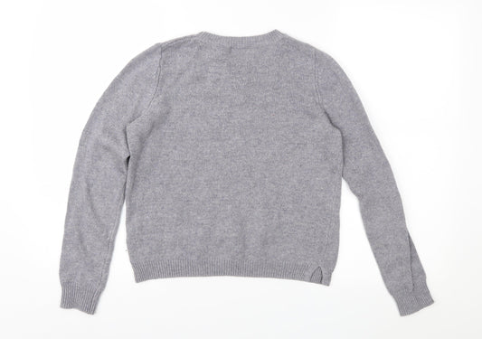 Topshop Womens Grey   Pullover Jumper Size 6