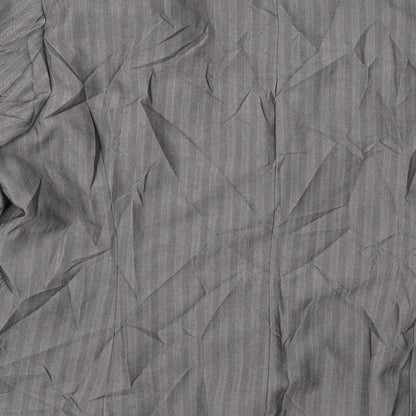 George Womens Grey Striped  Jacket Suit Jacket Size 18