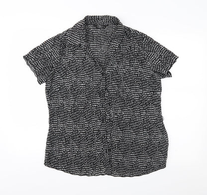 Womens UK Size 14 Bonmarché Black Basic Blouse