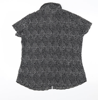 Womens UK Size 14 Bonmarché Black Basic Blouse