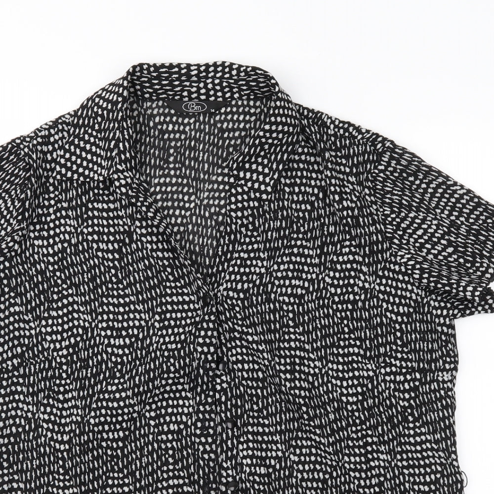 Womens UK Size 14 Bonmarché Black Basic Blouse