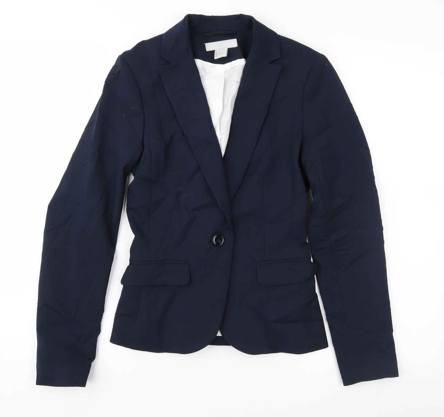 H&M Womens Blue   Jacket Suit Jacket Size 4