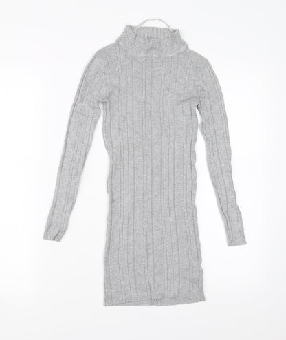 Primark Womens Grey   Pullover Jumper Size 6  - stretch fabric