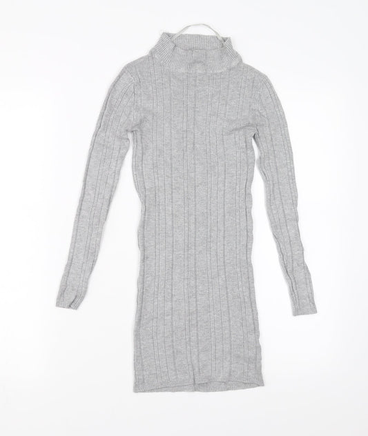 Primark Womens Grey   Pullover Jumper Size 6  - stretch fabric