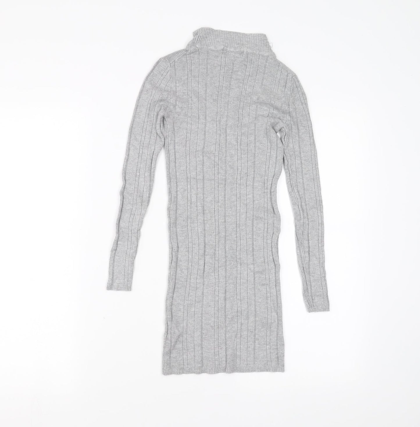 Primark Womens Grey   Pullover Jumper Size 6  - stretch fabric