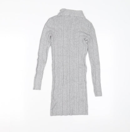 Primark Womens Grey   Pullover Jumper Size 6  - stretch fabric