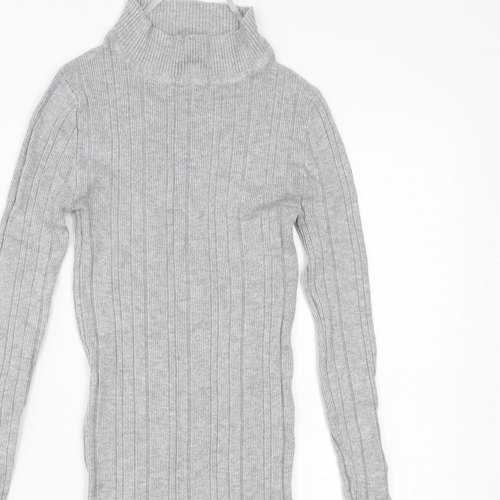 Primark Womens Grey   Pullover Jumper Size 6  - stretch fabric