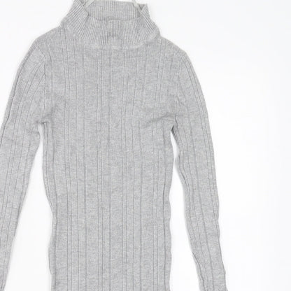 Primark Womens Grey   Pullover Jumper Size 6  - stretch fabric