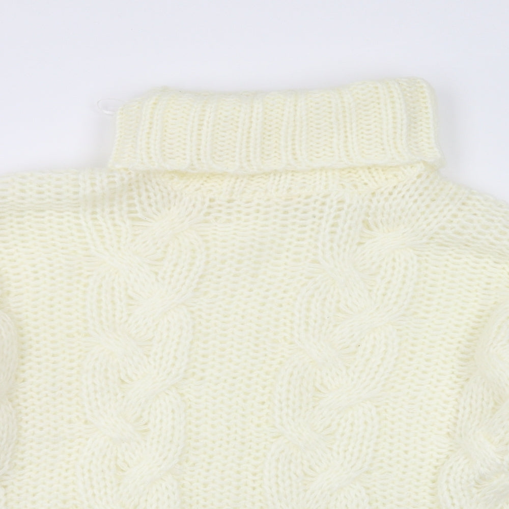 Close-up detail of Missguided women’s yellow jumper, size UK 6