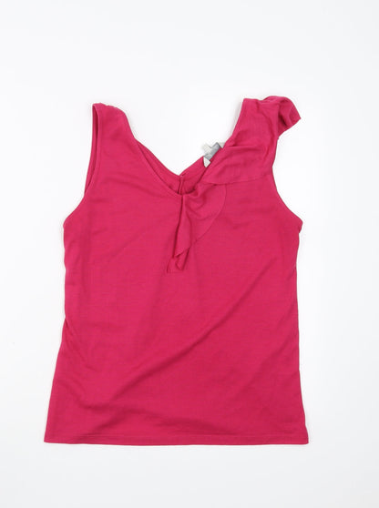 Womens UK Size 12 Peacocks Pink Basic Blouse