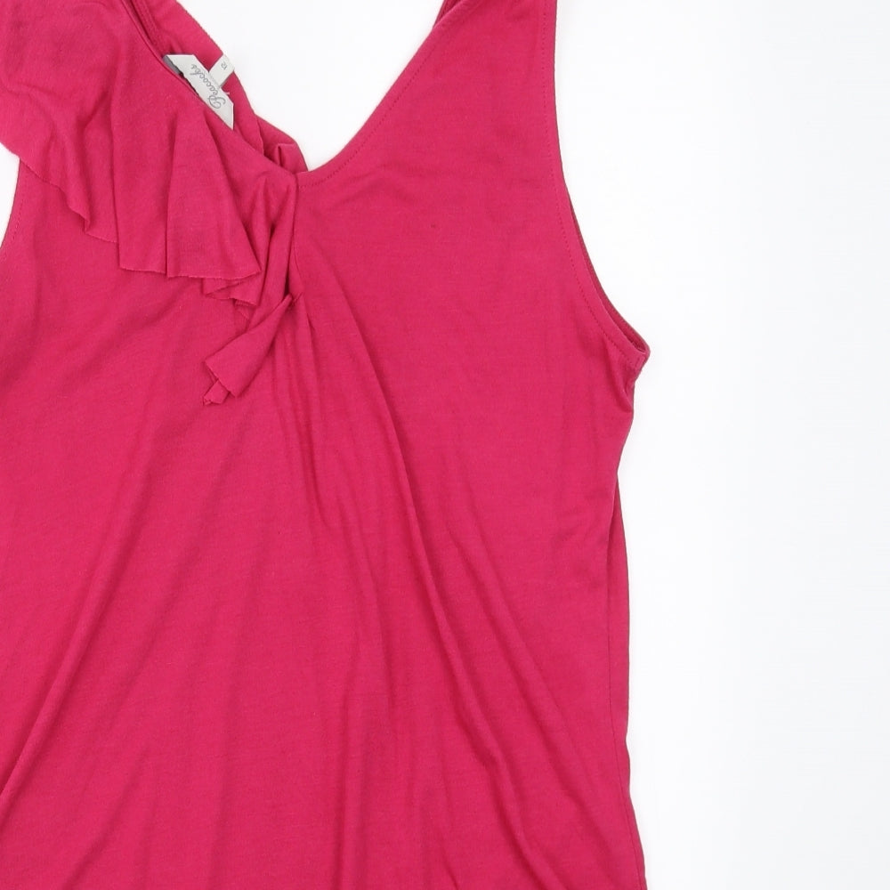 Womens UK Size 12 Peacocks Pink Basic Blouse