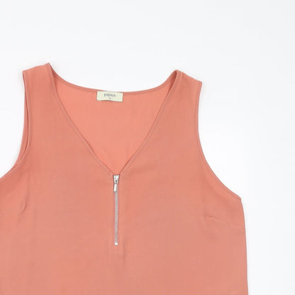 Papaya Womens Beige   Basic Blouse Size 12