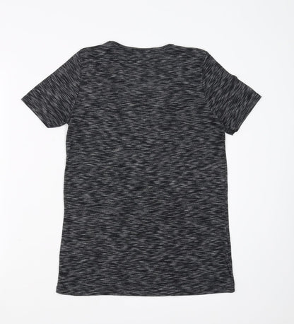 Papaya Womens Grey   Basic T-Shirt Size 10  - Cut out detail